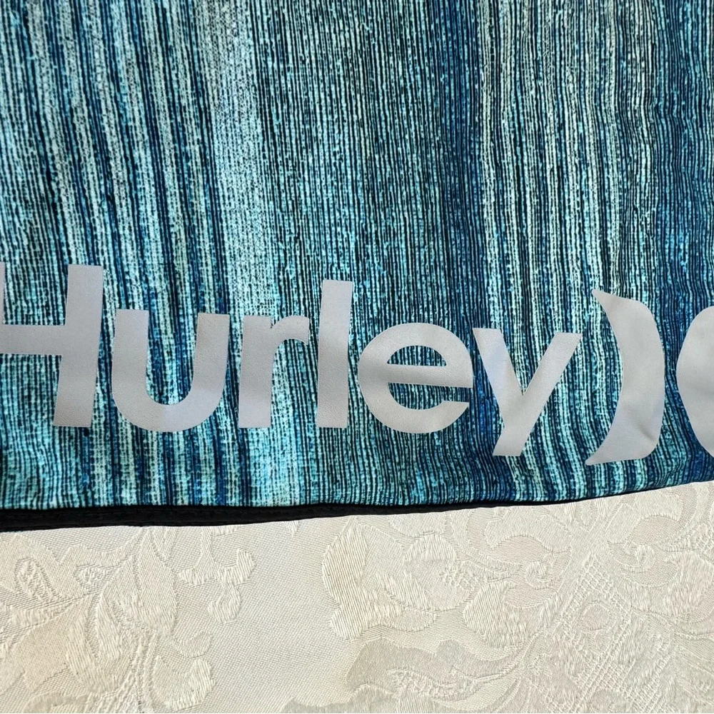 Hurley Phantom Size 36 Sandbar Board Shorts Swim Trunk Blue Striped‎ Surf